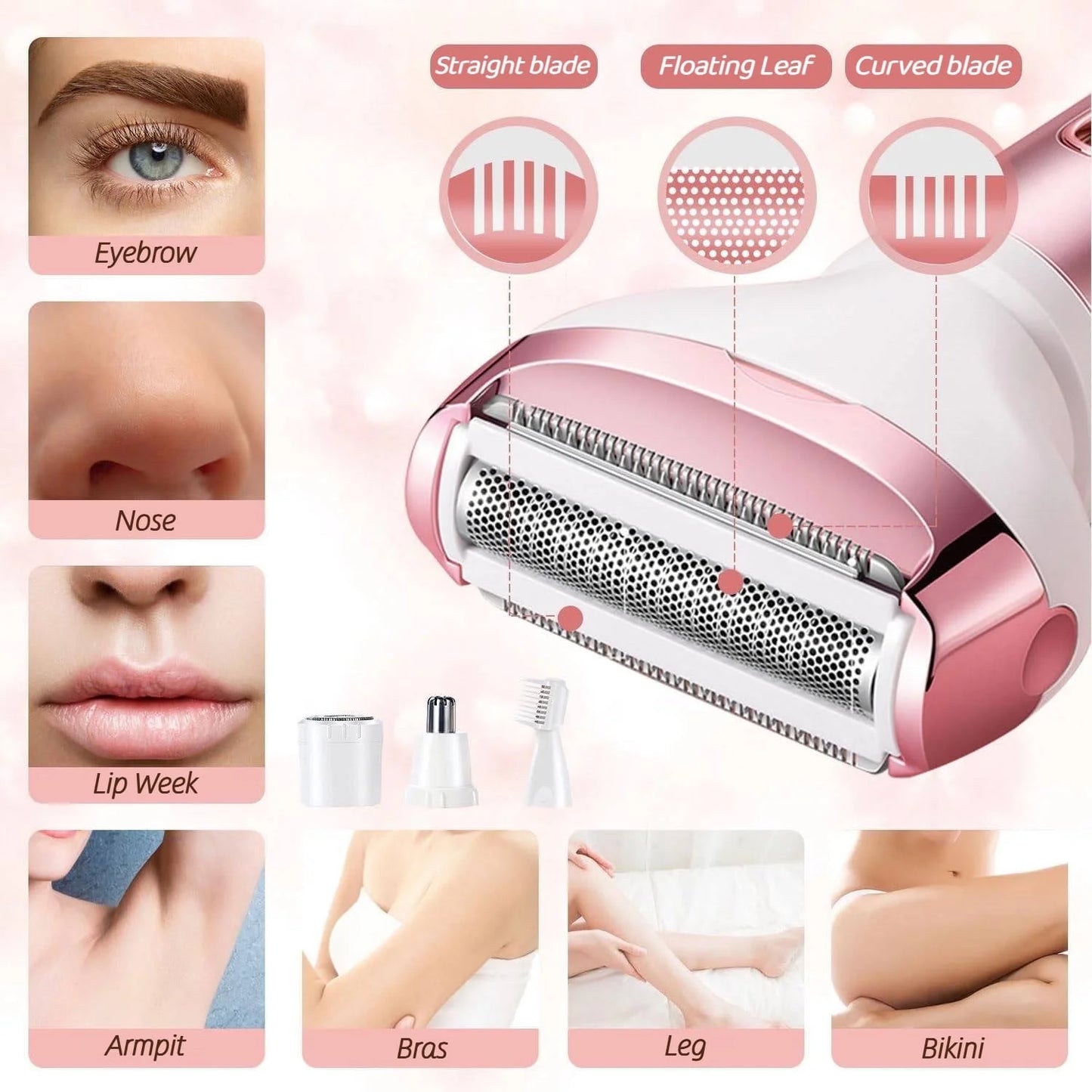 SILKTRIM 4-in-1 Precision Shaver – Painless Cordless Grooming Kit