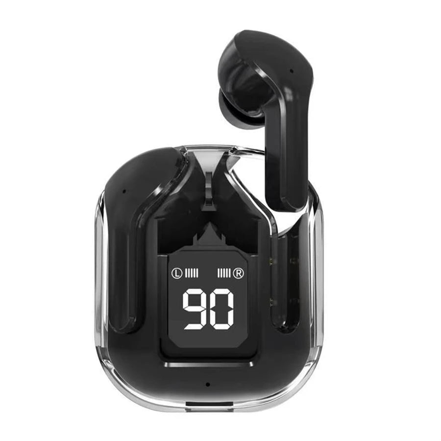 T2 Transparent Bluetooth Earphones – HIFI Sound, LED Power Display & True Wireless Freedom