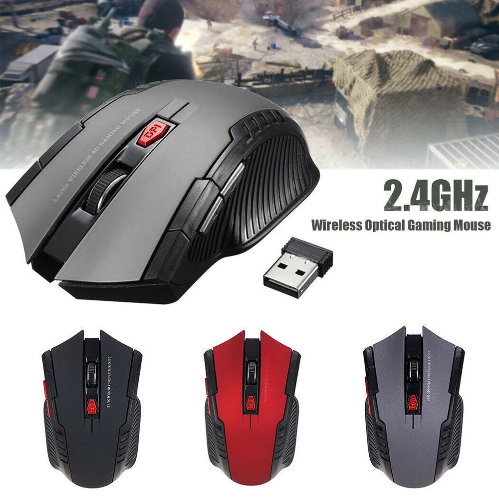 ZYNX 2.4G Wireless Gaming Mouse – 6D Optical Precision, Futuristic Control