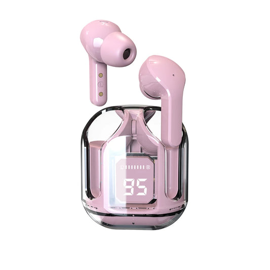 T2 Transparent Bluetooth Earphones – HIFI Sound, LED Power Display & True Wireless Freedom