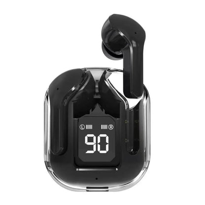 T2 Transparent Bluetooth Earphones – HIFI Sound, LED Power Display & True Wireless Freedom