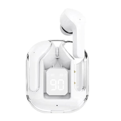 T2 Transparent Bluetooth Earphones – HIFI Sound, LED Power Display & True Wireless Freedom