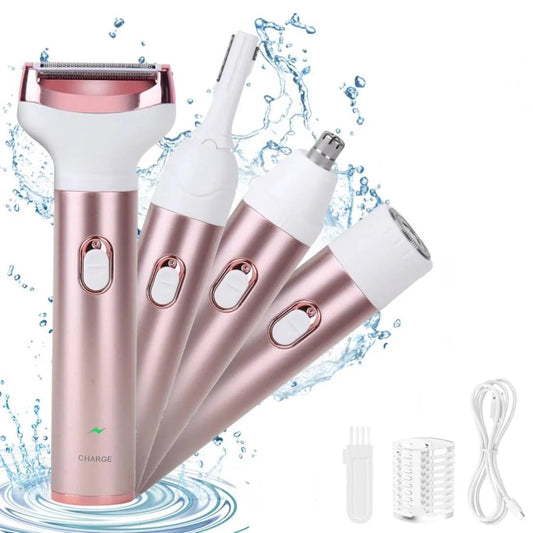 SILKTRIM 4-in-1 Precision Shaver – Painless Cordless Grooming Kit